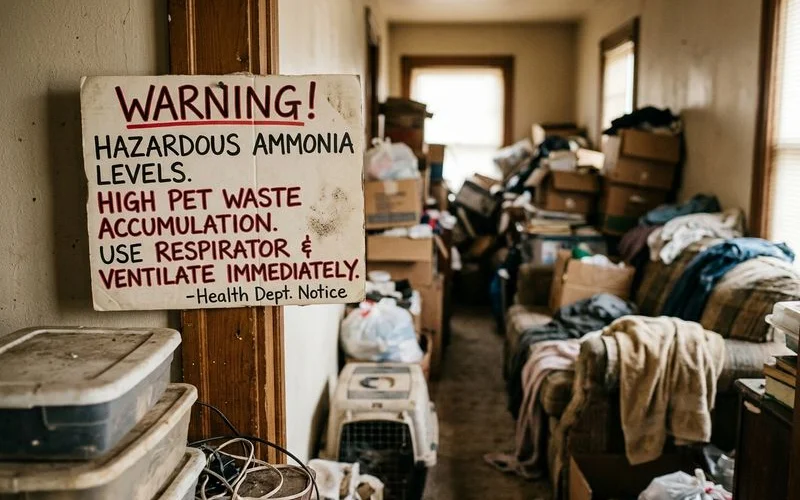 The Dangers of Ammonia in Pet Hoarding Homes